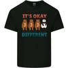 Panda Bear LGBT Its Okay to Be Different Unisexs Light Cotton TShirt