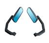 Bike Mirror, Square Type, Left and Right Set, Positive Screws, Reverse Screws, 0.3 Inches