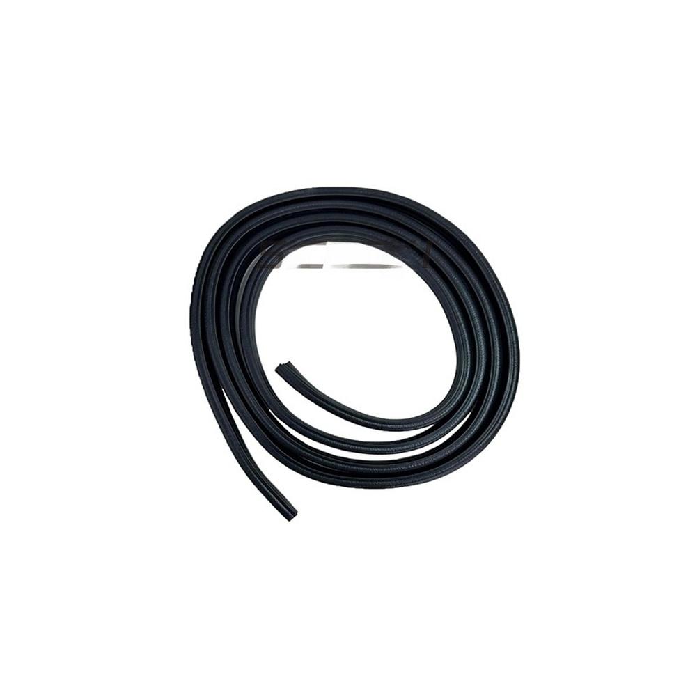 Car Door Seal Glass Weatherstrip Rubber Construction Non Deformation Easy Installation Direct Replacement Black