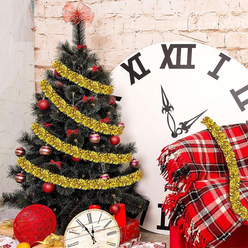 2M Christmas Decoration Gold Garland Hanging Pendant for Christmas Tree Ornament for Home Decor Party New Year 2026 Accessories 7