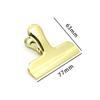 Nordic Style Electroplated Metal Clip - 77mm Glossy Color Sealing Clip