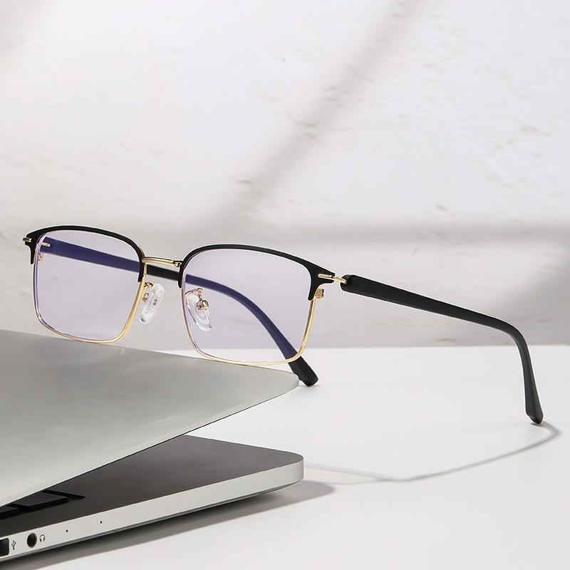 1pc Unisex Retro Rimless Metal Fashion Glasses - Pochromic Lenses Zinc Alloy Frame