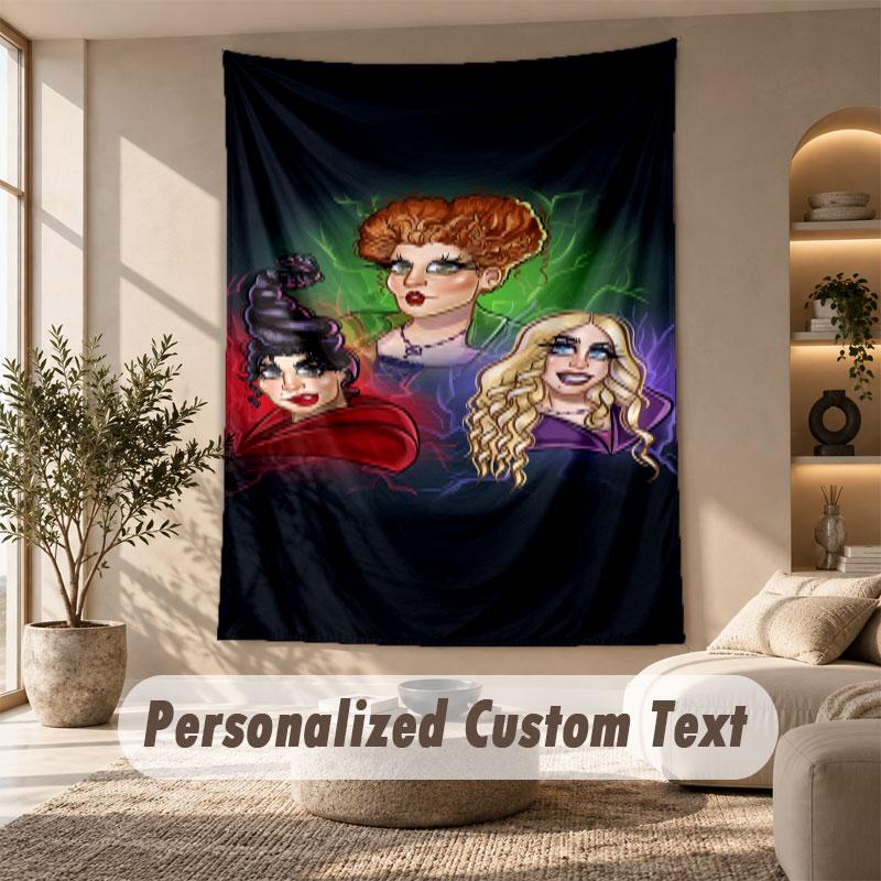 Wall Hanging Tapestry Art Cloth Bedroom Room Background DecorHocus Pocus Sanderson Sisters