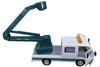 Isuzu Elf Truck Work Miniature Vehicle Isuzu x Aerial Work Platform (Aerial Platform) [Pull-Back Car/Work Series] (White Green)
