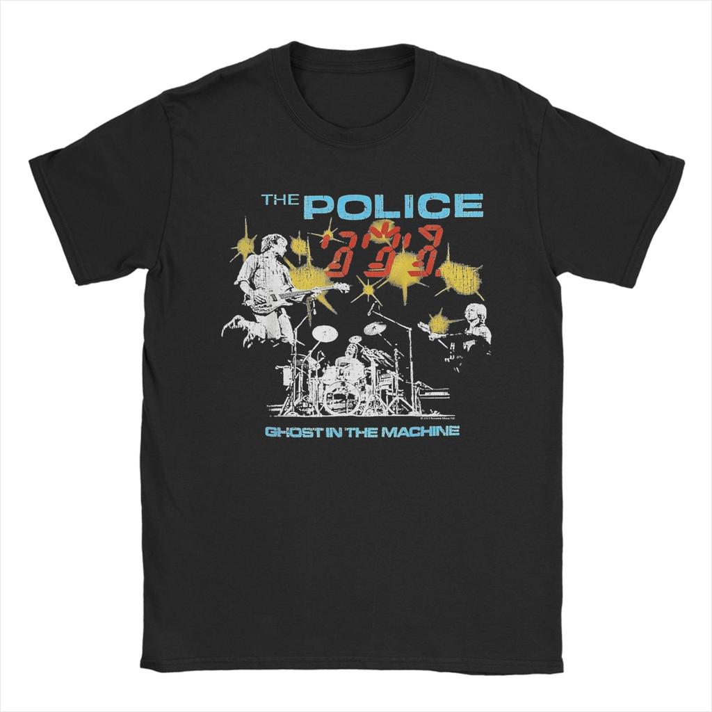 Men Synchronicity  The Police T Shirt  Cotton Clothes Awesome Short Sleeve Round Neck Tees Birthday Present TShirts