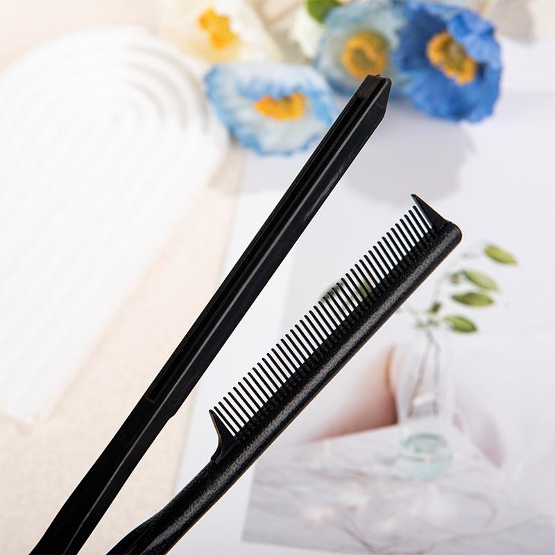 V-Shape Straightening & Volumizing Comb - Root Lift Styling Tool with Heated Teeth for Smoothing & Creating Natural Volume at Home Salon