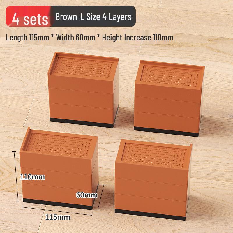 Universal Furniture Heightening Pads: Nail-Free, Stable, Moisture-Proof for Tables & Chairs