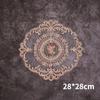1Pcs Dining Table Embroidery Craft Placemat European Style Lace Insulation Plate Mat Anti-scald Coaster Table Pads