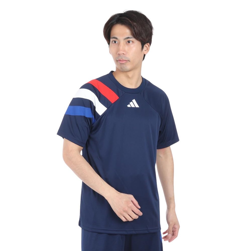 

Adidas Fortore 23 Jersey MKP02 Short Sleeve Soccer Team Navy College Royal Size M Men s T-Shirt, Blue/Team Red/White/Team Blue,