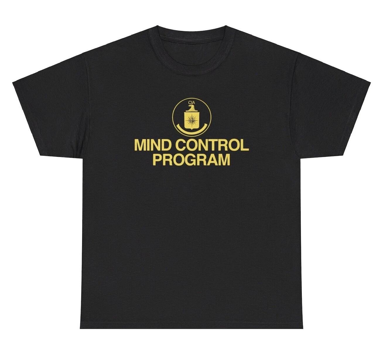 

CIA Mind Control Program T Shirt Funny Political Conspiracy Theory Graphic Tee 2XL