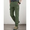 Men's Multipurpose Pockets Tactical Outdoor Activities Waist Drawstring Loose Casual Overalls