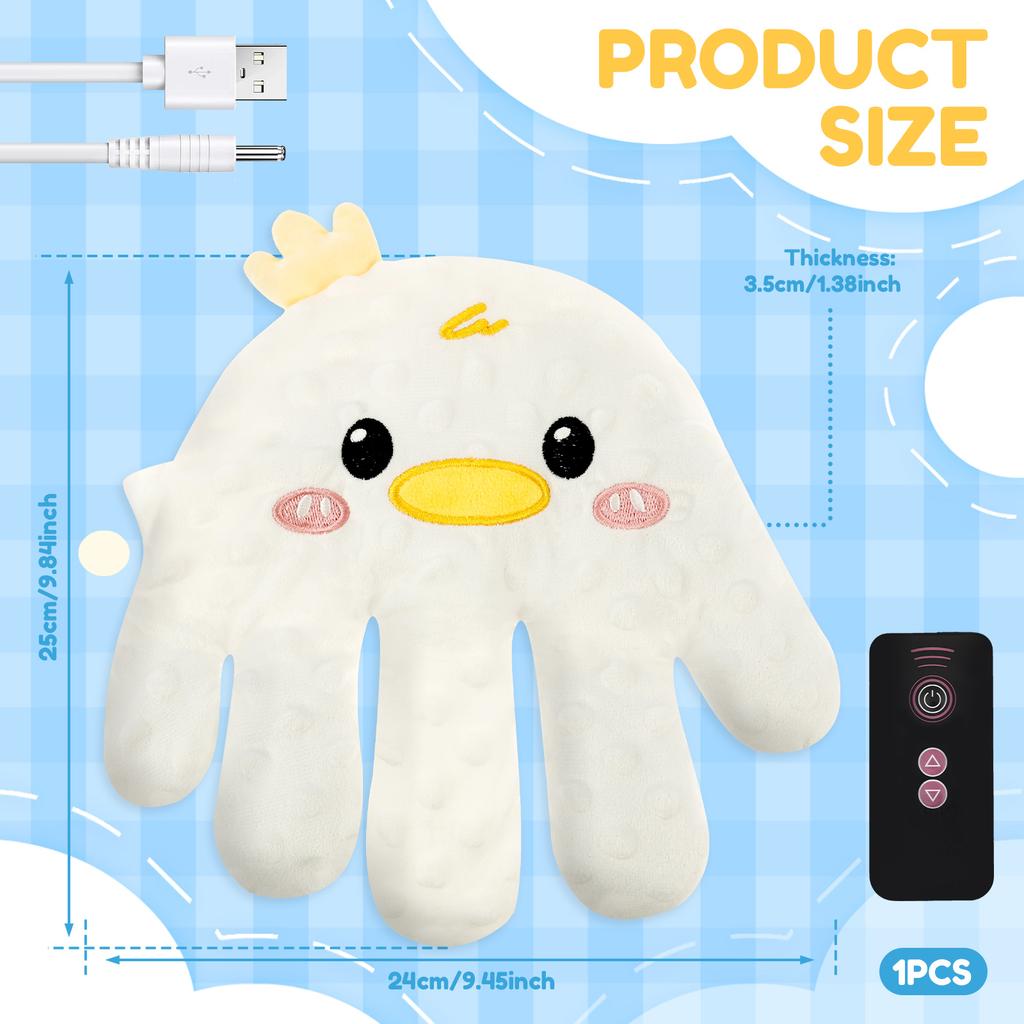 Quiet Electric Baby Soothing Palm Hand Automatic Patting Sleep Companion Beater Sleeping Aid Pillow Soother Toy for Calming Baby