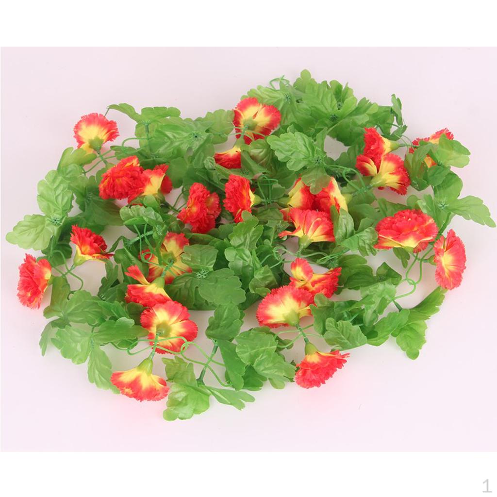 2 Carnation Rose Flower Vine Garden - Yellow