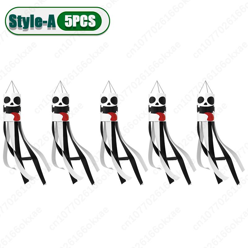 1-20 STÜCKE Halloween Geist Windsack Flagge Wasserdicht Hängende Außendekorationen für Hof Terrasse Garten Party Geisterfest Zubehör