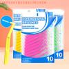 10Pcs Removes Food Whitening Cleaner Oral Hygiene Tool Interdental Brushes Orthodontic Steel Wire Toothbrush Push-Pull Brush