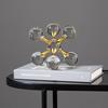 Modern Geometric High-end Minimalist Molecular Ornaments Home Decor Model Room Tea Table Wine Cabinet Desk Figurines Decoration
