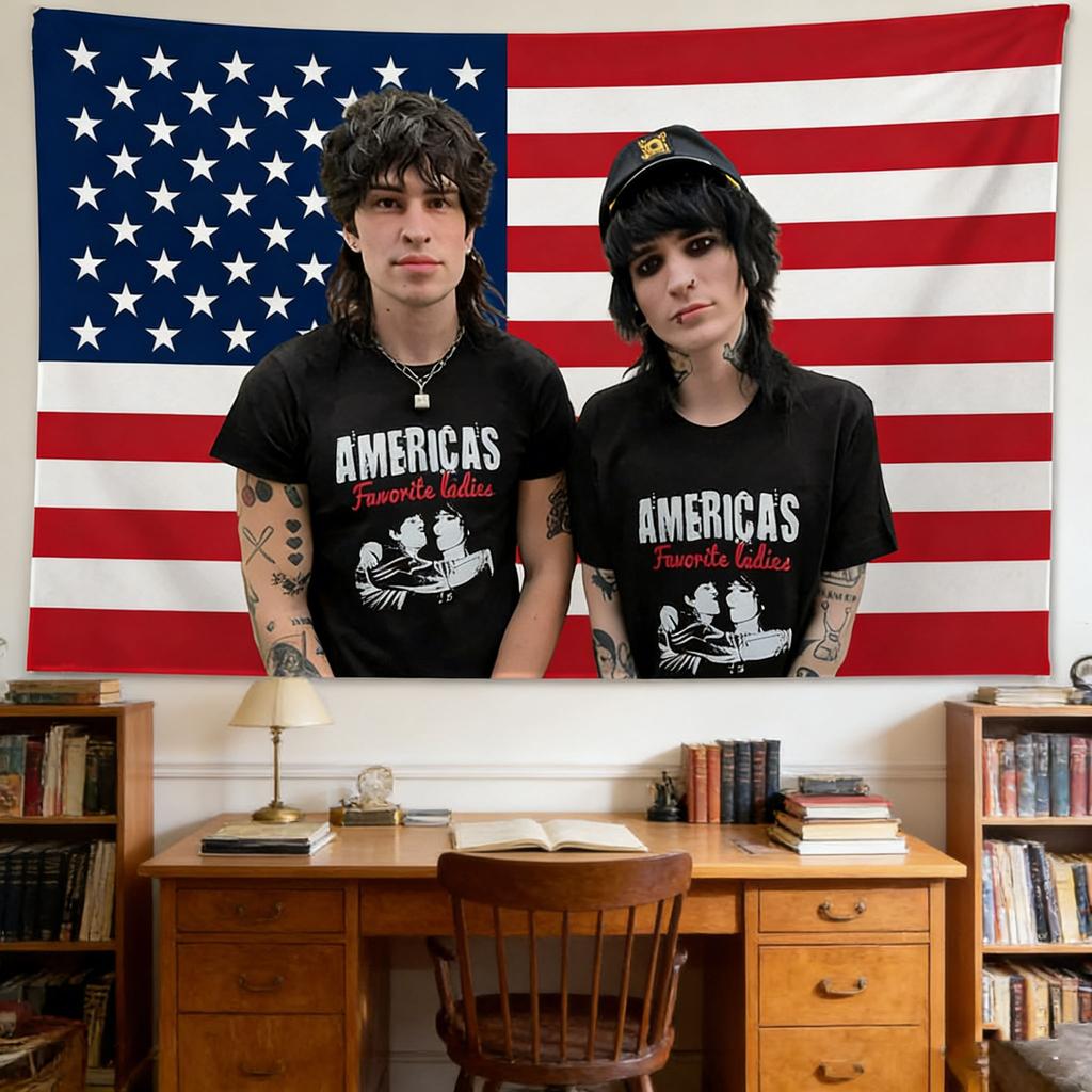 1Pc Jack & Johnny Funny Flag Tapestry 36X60 Inch, Meme Party Banner For Home Birthday Decor, Cool Dorm Wall Hanging Gift
