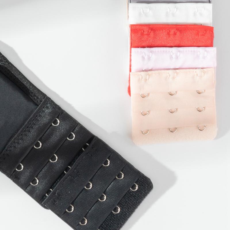 100PCS Bra Extension Lingerie Strap Extender Replacement Womens Accessoires With 3 Hooks Bar Extender Buckle Extension Lingerie