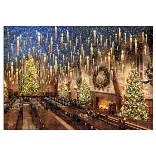 

Tenyo (Tenyo) [Made in Japan] 1000-Piece Illuminated Jigsaw Puzzle Harry Potter™ Great Hall (51x73.5cm) Thomas Kinkade Studios B-1000-849, Includes Gl