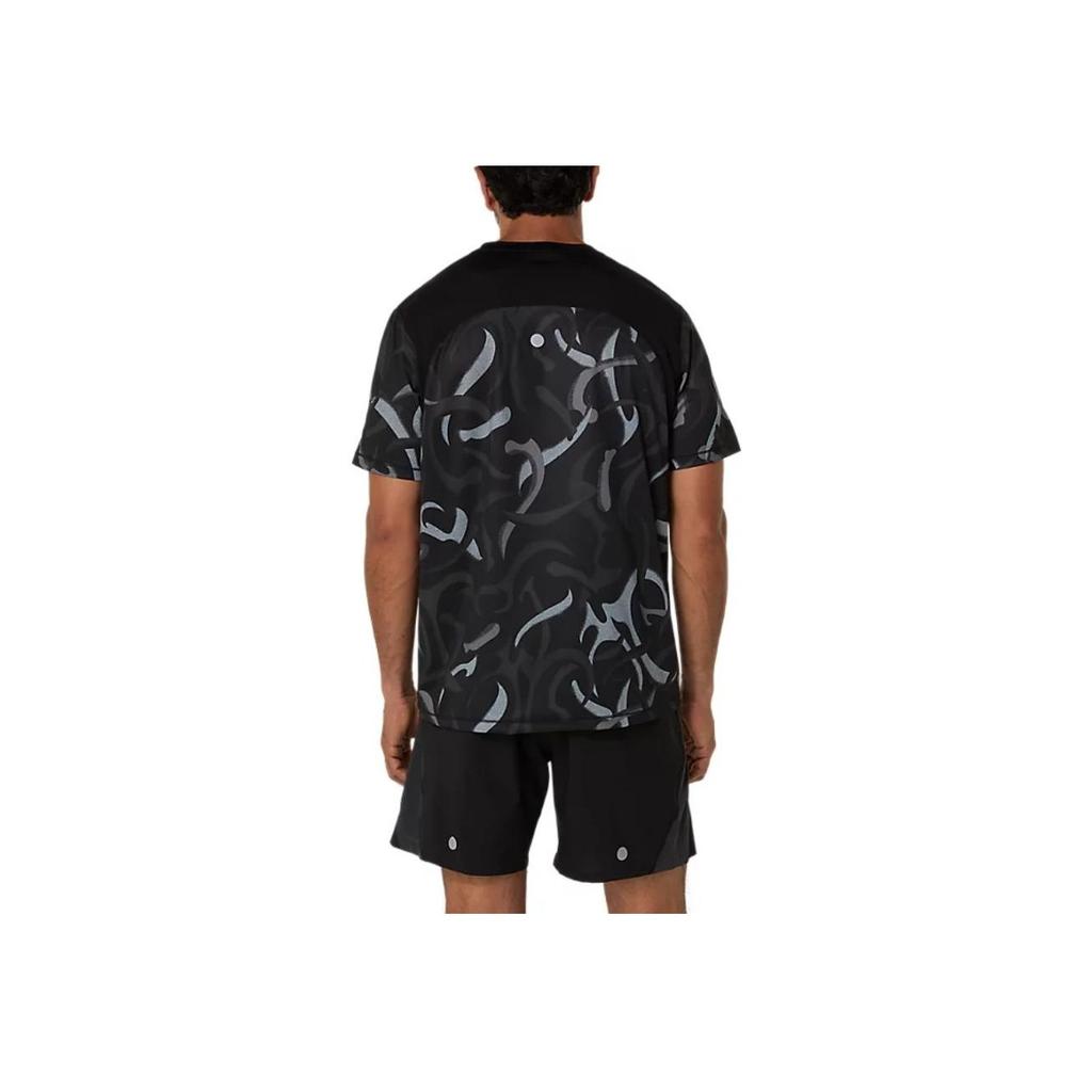 Asics SS25 Logo Running Comfortable Breathable Short Sleeve T-Shirt Men Tops Black 2011D092-001