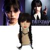 Halloween Wednesday Addams The Addams Family Hair Weaving Girl Wig