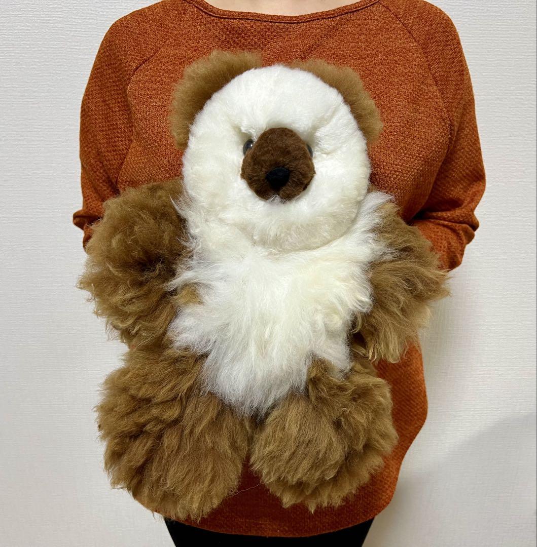 

[USED] Alpaca Teddy Bear, 100% Baby Alpaca, Large Size