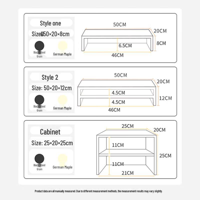 Double-Layer Desktop Monitor Riser & Organizer