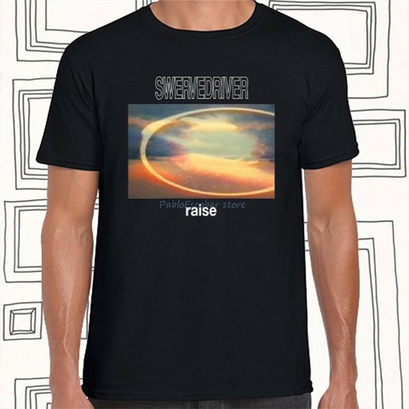 

Swervedriver Raise Album Rock Band MenS Black TShirt Custom Print Tee Shirt men brand tshirt man oneck tshirt summer tees 4XL