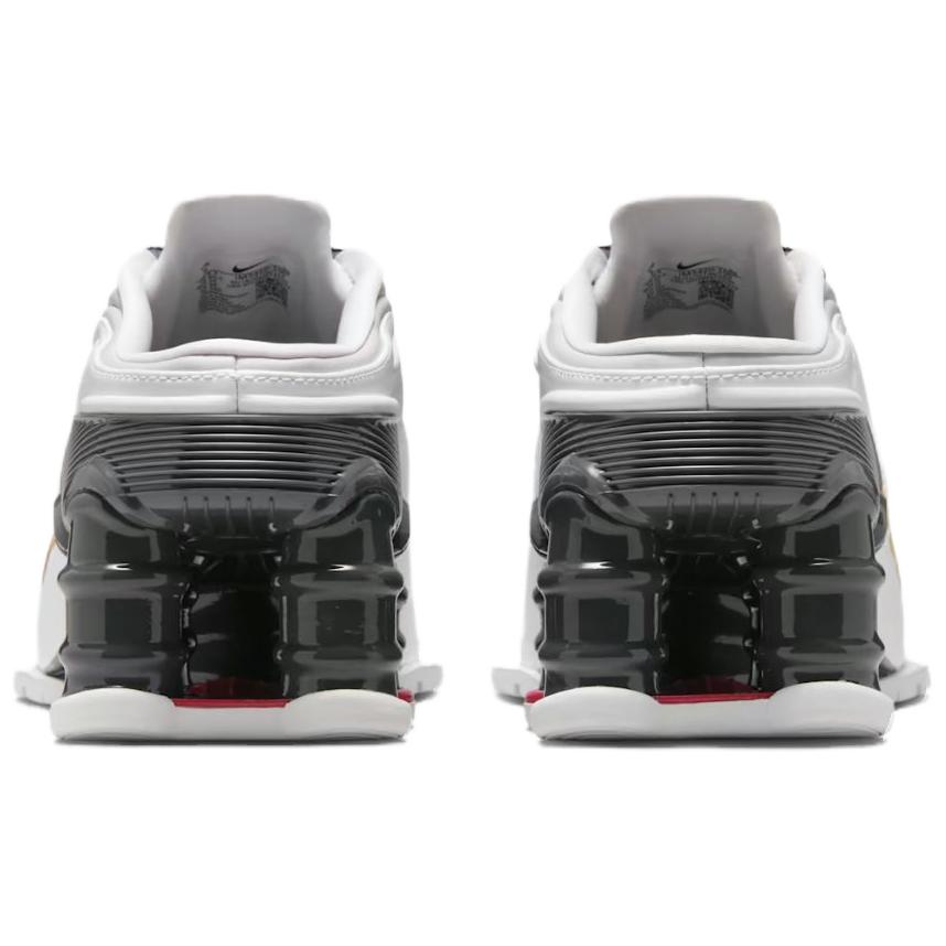 Nike Shox MR4 Mule Martine Rose Metallic Platinum Varsity Red Women's IM5420-100