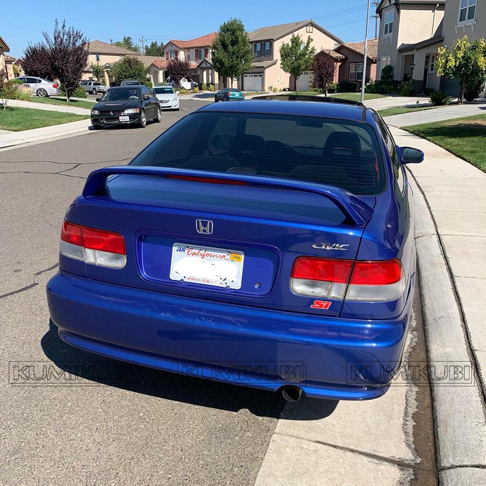 Spīdīgi melns JDM spoileris ar LED