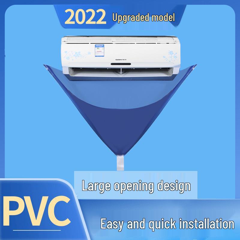 

Универсальный настенный набор для чистки кондиционера с утолщенным чехлом для сбора воды 130x70 cm синий