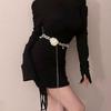 New Temperament Elegant Pearl Waist Chains Waist Accessory Girls Dress Strap Pearl Belt Versatile Body Jewelry Women Gift