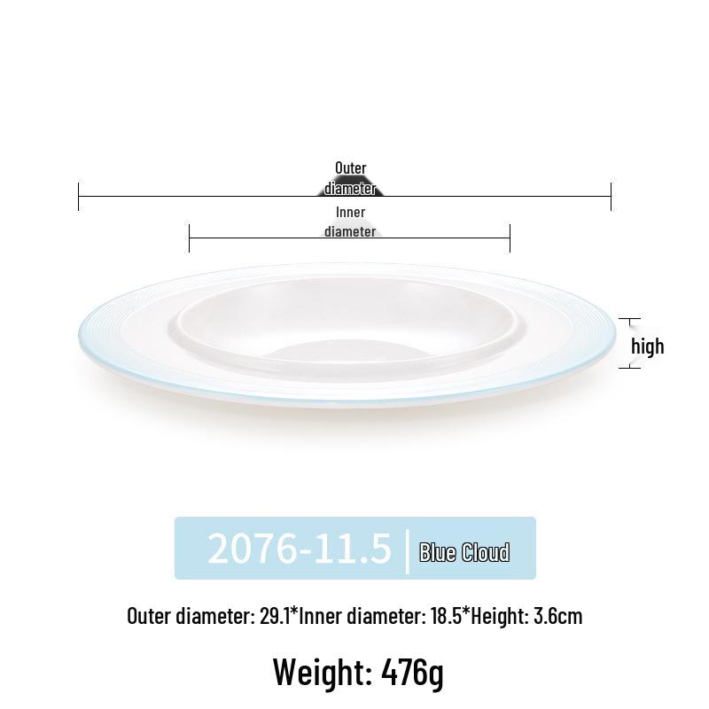 Okrągły talerz melaminowy - Naczynia stołowe inspirowane porcelaną dla restauracji i hoteli, Idealny do kuchni zachodniej