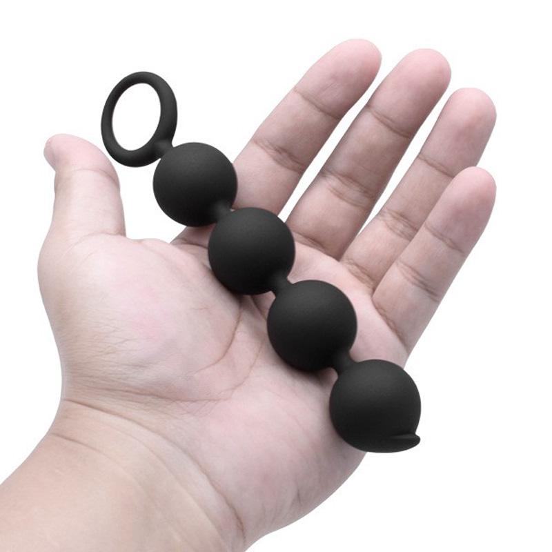 Silicone Anal Beads Butt Plug for Beginner Soft Anal Plug Balls Erotic Sex Toys for Men Women's Stopper Anus Dilator Sex Shop