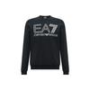 FW23 EA7 Serie Buchstabenlogo Muster Bedrucktes Sweatshirt Herren sweatshirt Schwarz 6RPM08-PJSHZ-1200