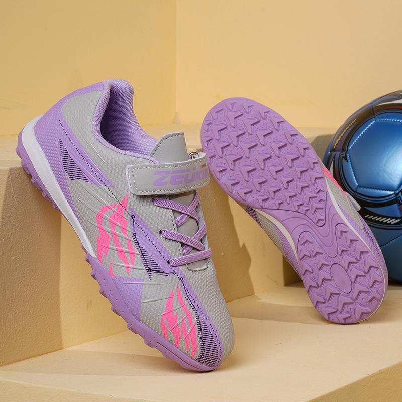 2025 new Velcro football shoes men's low-top professional game TF broken nails indoor and outdoor training sports shoes 2025