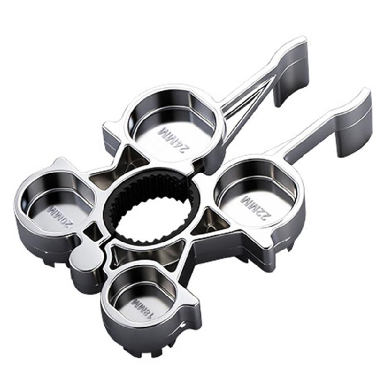 

Space Saving Compact 12 Function Aerator Plumbing Wrench Corrosion Resistant Metal Construction Ergonomic Handle Design