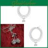 Punk Style Multilayer Skull Cherry Halsband För Kvinnor Med Zinklegering Kedja