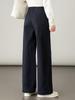 2025 Autumn Women's High-Waisted Wide-Leg White Casual Pants