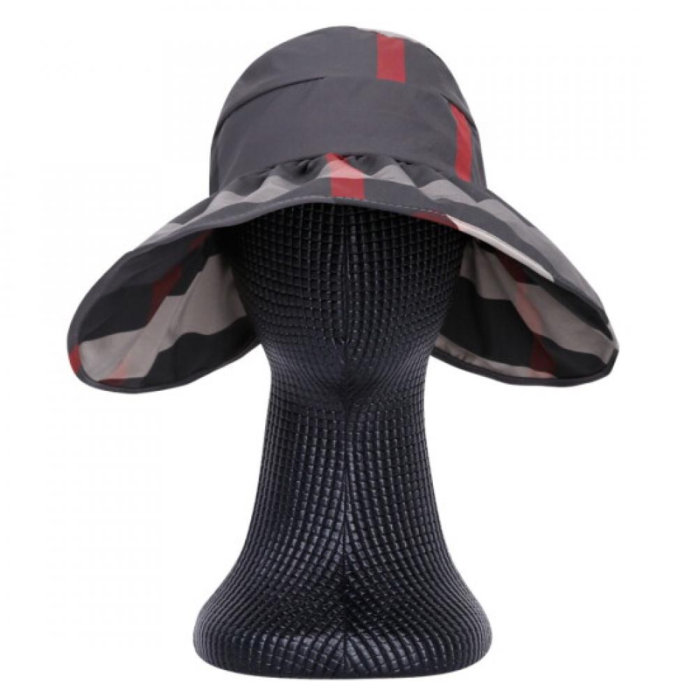 Shop Women S Sun Cap Check Uv Protection Km Wh 0586