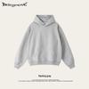 2025 Autumn Men's Basic Heavyweight Terry Cloth Hoodie - Trendy American Brand, Solid Colors, Unisex Design.