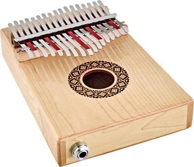 MEINL Sonic Energy Collection Elektrische Kalimba Schallloch-Tonabnehmer Kalimba Ahorn 17 Töne C-Dur-Tonleiter PKL1709H Hammer (Exklusive Koffer/Tasche/Cross/Tuning