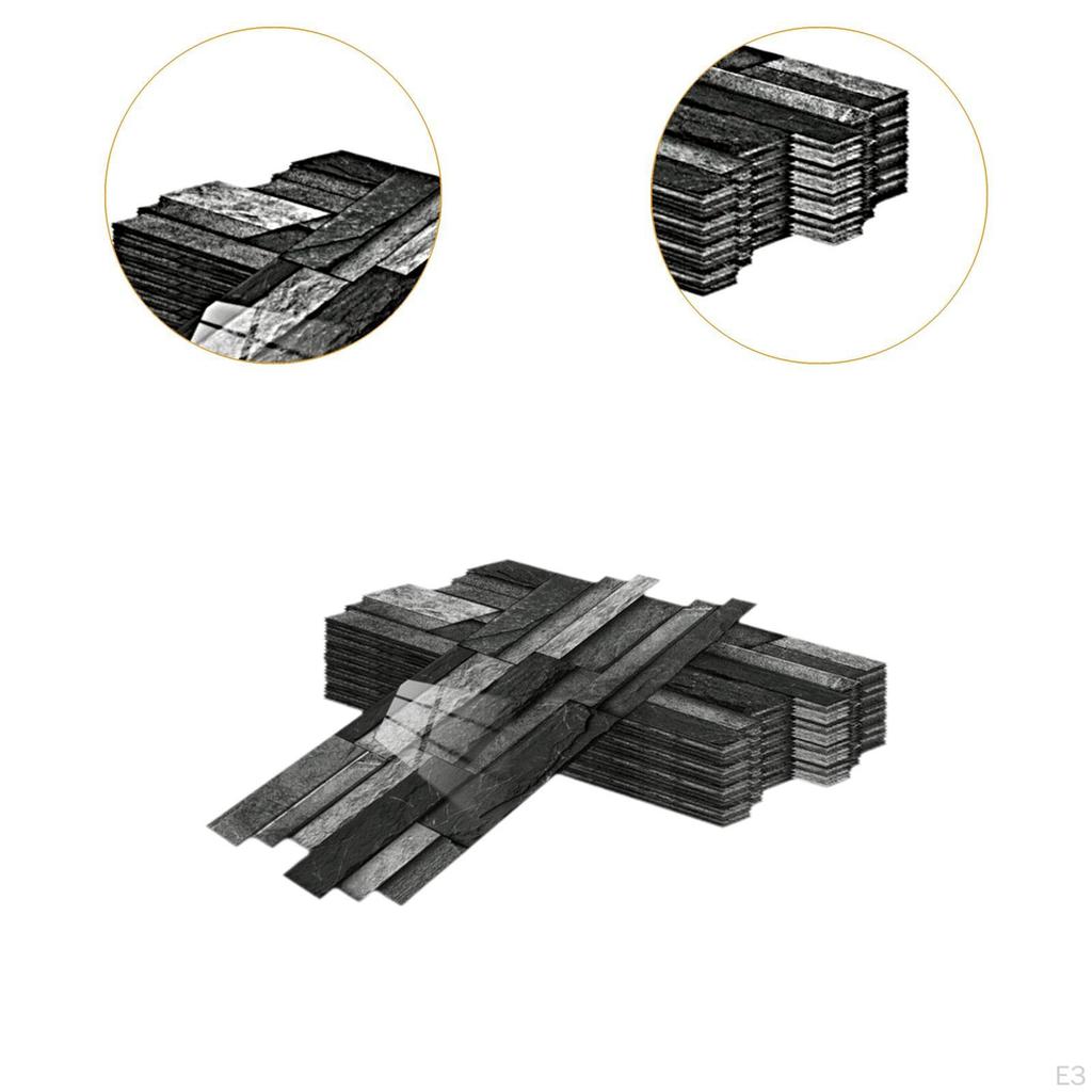 48 Count Faux Brick Self Wallpaper for Bedroom and Cabinets