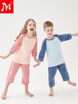 Combed Cotton Children's Pajama Set - Comfortable & Breathable for Boys & Girls