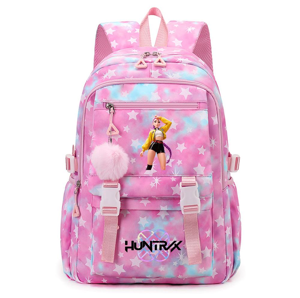 Anime K-Pop Demon Hunters Printed Backpack Large Capacity Bookbag Laptop Unisex Student Boy Girl School Bag Large Capacity Travel Outdoor Bag