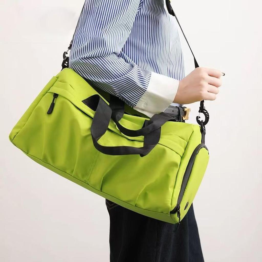 Foruirui Gym Bag with Shoe Sports Duffel Water Wet and Dry Large Lightweight for Unisex Compartment, Bag, Repellent, Separation, Capacity, Nylon,