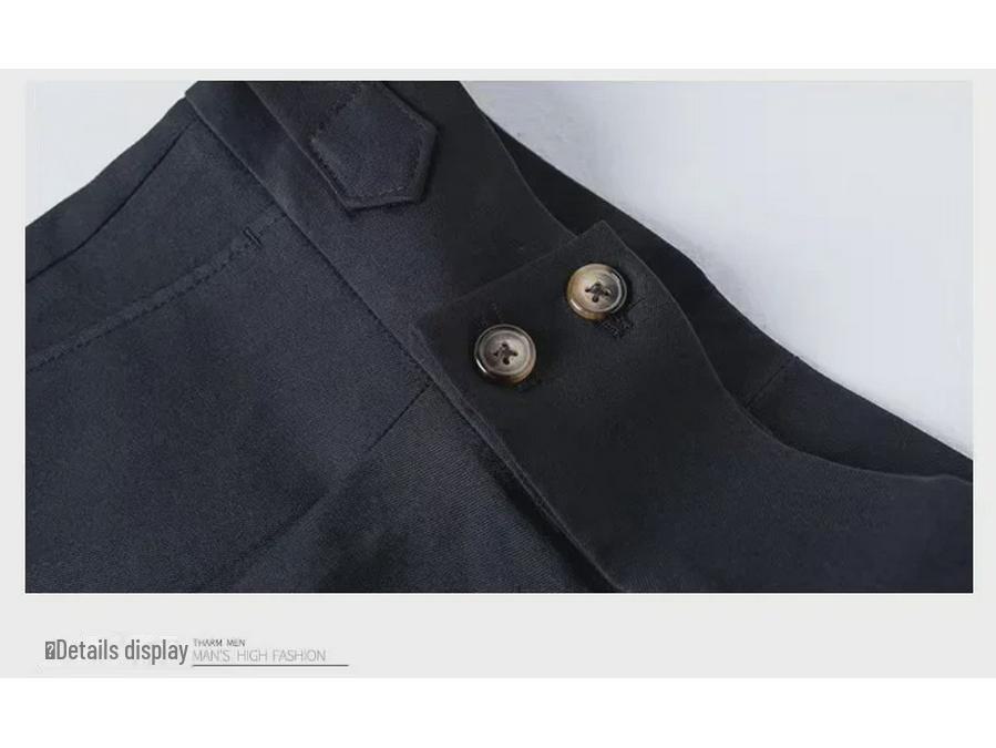 Neapel Drapierung Mittelhohe Taille Anzughose - Formell & Lässig, Frühling/Herbst