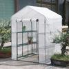 143x143x195CM Green House PE Cover Waterproof Replacement Cover with Door Thermal Insulation