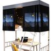 Student Dormitory Bed Curtains, Bedroom, Bunk Bed, Suitable for Both Upper and Lower Beds, Complete Blackout, Plain Fabric, Mosquito Net, Sunshade,