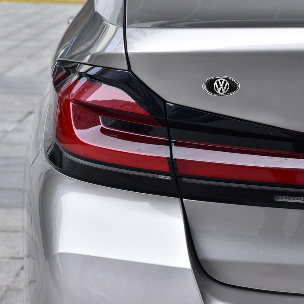 For VW New R Jetta Golf 6 Beetle PASSAT MK4 Bora Accessories Metal Car Badge Sticker Rear Tail Trunk Side Body Emblem Valve Cap G5JDC